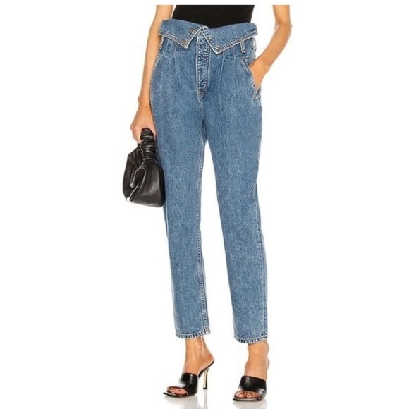 RE/DONE Womens 80s Fold Over Jeans - Seventies size 26 - Picture 1 of 7